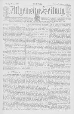 Allgemeine Zeitung Freitag 2. Juni 1899