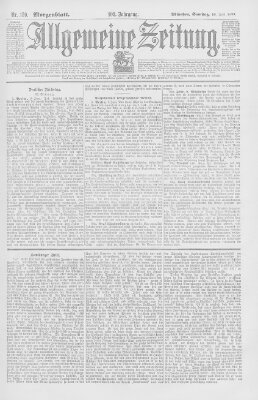 Allgemeine Zeitung Samstag 10. Juni 1899