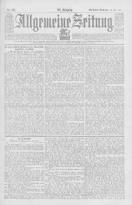 Allgemeine Zeitung Sonntag 18. Juni 1899