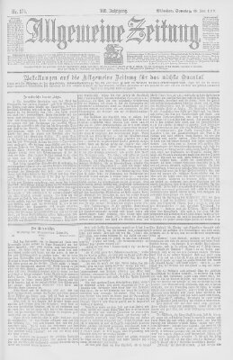 Allgemeine Zeitung Sonntag 25. Juni 1899