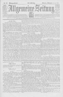 Allgemeine Zeitung Mittwoch 28. Juni 1899