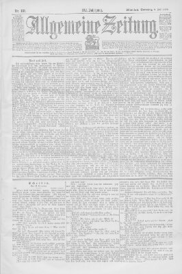 Allgemeine Zeitung Sonntag 2. Juli 1899