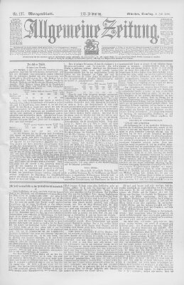 Allgemeine Zeitung Samstag 8. Juli 1899