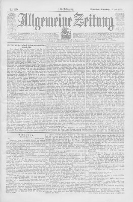 Allgemeine Zeitung Sonntag 16. Juli 1899