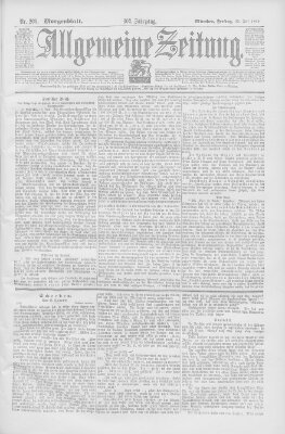 Allgemeine Zeitung Freitag 21. Juli 1899