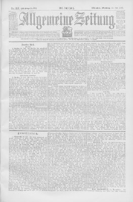 Allgemeine Zeitung Montag 24. Juli 1899