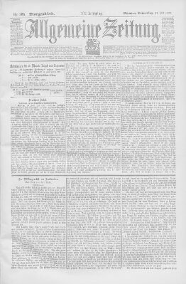 Allgemeine Zeitung Donnerstag 27. Juli 1899