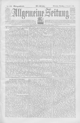 Allgemeine Zeitung Samstag 2. September 1899