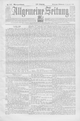 Allgemeine Zeitung Mittwoch 6. September 1899