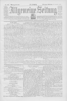 Allgemeine Zeitung Mittwoch 27. September 1899