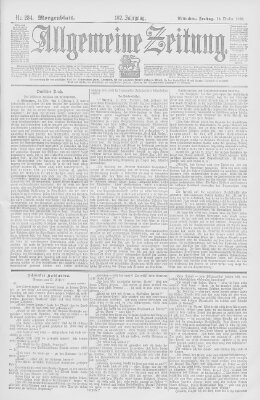 Allgemeine Zeitung Freitag 13. Oktober 1899