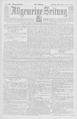 Allgemeine Zeitung Mittwoch 25. Oktober 1899