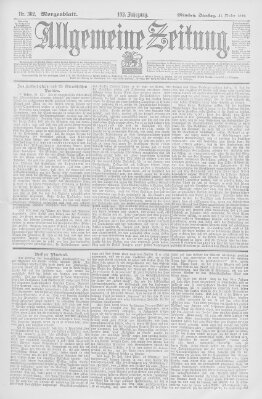 Allgemeine Zeitung Dienstag 31. Oktober 1899