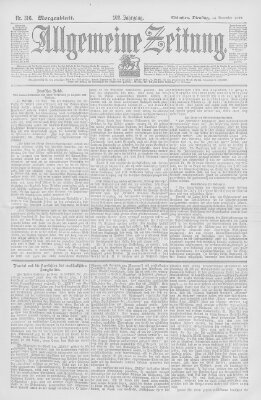 Allgemeine Zeitung Dienstag 14. November 1899