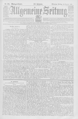 Allgemeine Zeitung Freitag 24. November 1899