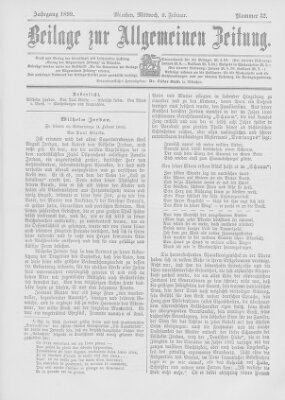 Allgemeine Zeitung Mittwoch 8. Februar 1899