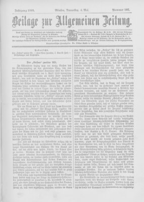 Allgemeine Zeitung Donnerstag 4. Mai 1899