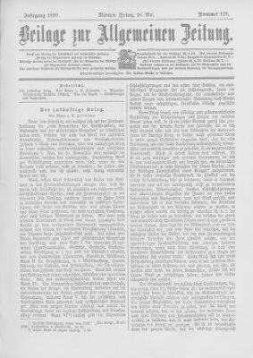 Allgemeine Zeitung Freitag 26. Mai 1899