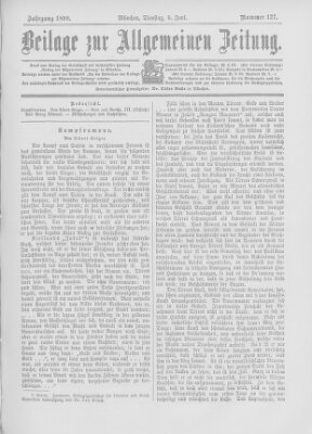 Allgemeine Zeitung Dienstag 6. Juni 1899