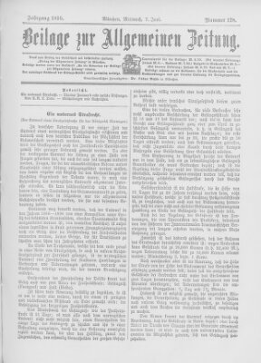 Allgemeine Zeitung Mittwoch 7. Juni 1899