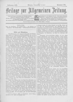 Allgemeine Zeitung Donnerstag 8. Juni 1899
