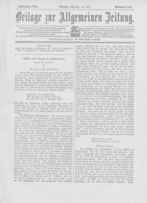 Allgemeine Zeitung Montag 10. Juli 1899