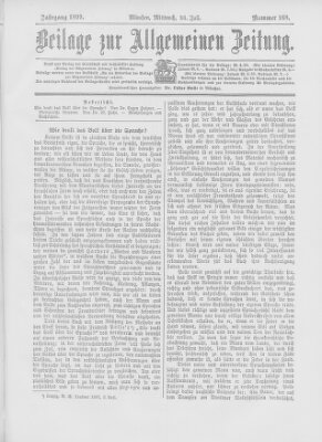 Allgemeine Zeitung Mittwoch 26. Juli 1899