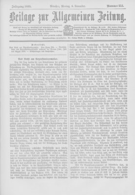 Allgemeine Zeitung Montag 6. November 1899