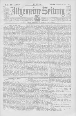 Allgemeine Zeitung Mittwoch 3. Januar 1900