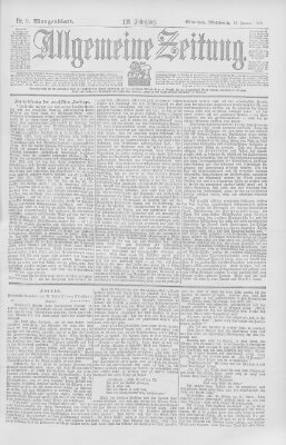 Allgemeine Zeitung Mittwoch 10. Januar 1900