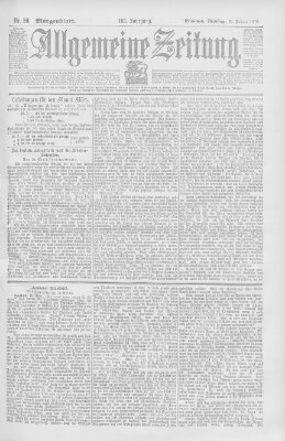 Allgemeine Zeitung Dienstag 20. Februar 1900