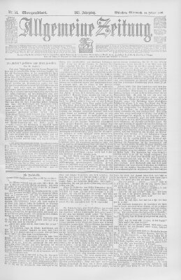 Allgemeine Zeitung Mittwoch 21. Februar 1900