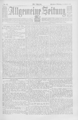 Allgemeine Zeitung Sonntag 25. Februar 1900