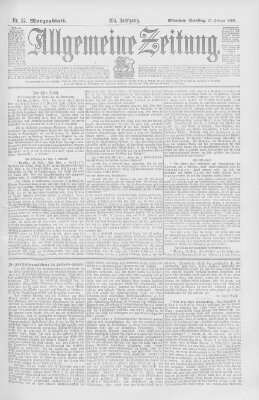 Allgemeine Zeitung Dienstag 27. Februar 1900