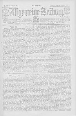 Allgemeine Zeitung Montag 26. März 1900