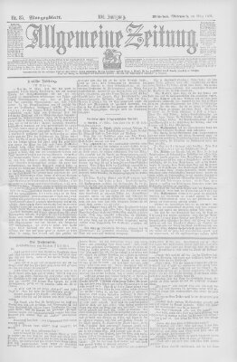 Allgemeine Zeitung Mittwoch 28. März 1900