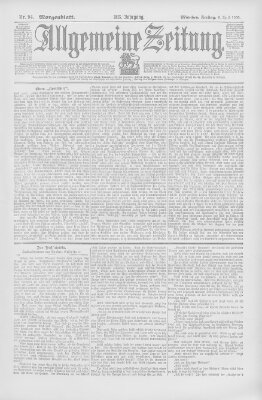 Allgemeine Zeitung Freitag 6. April 1900
