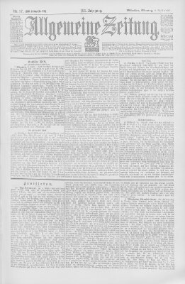 Allgemeine Zeitung Montag 9. April 1900