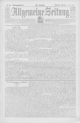 Allgemeine Zeitung Dienstag 10. April 1900