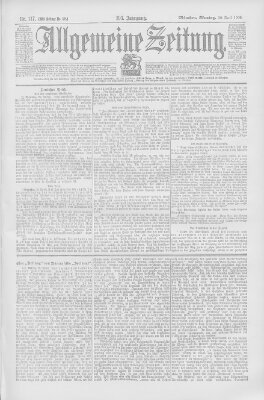 Allgemeine Zeitung Montag 30. April 1900