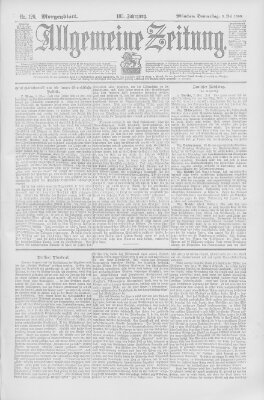 Allgemeine Zeitung Donnerstag 3. Mai 1900