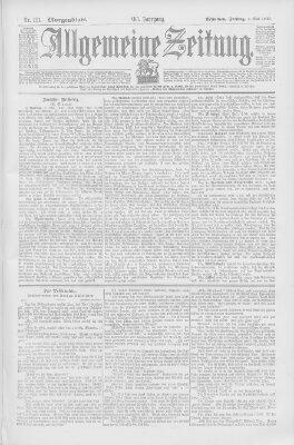 Allgemeine Zeitung Freitag 4. Mai 1900