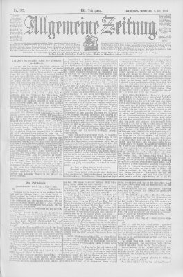 Allgemeine Zeitung Sonntag 6. Mai 1900