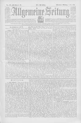 Allgemeine Zeitung Montag 7. Mai 1900