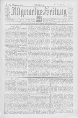 Allgemeine Zeitung Dienstag 8. Mai 1900