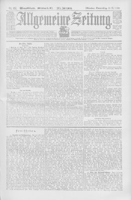 Allgemeine Zeitung Donnerstag 10. Mai 1900