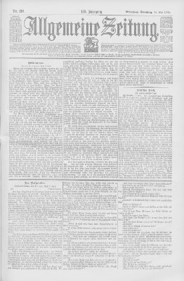 Allgemeine Zeitung Sonntag 13. Mai 1900