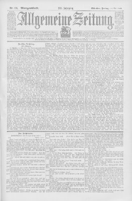 Allgemeine Zeitung Freitag 18. Mai 1900