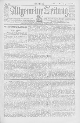 Allgemeine Zeitung Donnerstag 24. Mai 1900