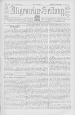 Allgemeine Zeitung Donnerstag 31. Mai 1900